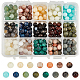 nbeads 375piezas 15 estilos de cuentas de piedras preciosas naturales y sintéticas(G-NB0003-87)-1