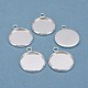 304 Stainless Steel Pendant Cabochon Settings(STAS-F191-14S-E)-1