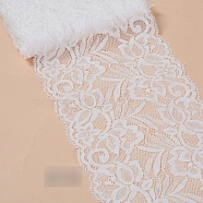 Lace Trim, Polyester Ribbon for Jewelry Making, White, 5-7/8 inch(150mm)(OCOR-WH0060-17E-04)