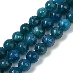 Natural Apatite Beads Strands, Round, 6mm, Hole: 1mm, about 63pcs/strand, 14.96 inch(38cm)(G-D856-01-6mm-03)