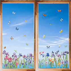 8 Sheets 8 Styles PVC Waterproof Wall Stickers, Self-Adhesive Decals, for Window or Stairway Home Decoration, Butterfly, 200x145mm, about 1 sheet/style(DIY-WH0345-190)