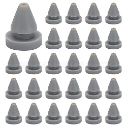 Silicone Door Hinge Outlet Silencer, Anti Collision Silencer Nail Spike, Gray, 10.5x9mm, Hole: 2.7mm(AJEW-WH0348-24)