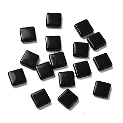 Opaque Acrylic Beads, Square, Black, 8x8x3mm, Hole: 1mm(OACR-M018-03G)