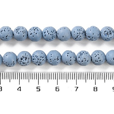 Synthetic Lava Rock Dyed Beads Strands(G-H311-08B-06)-5