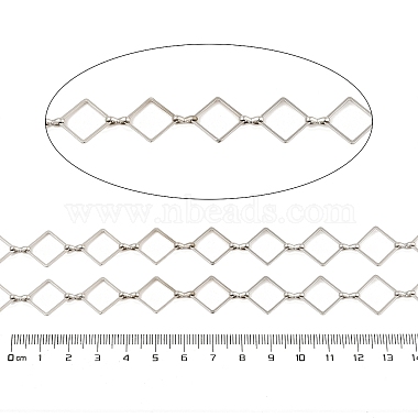 Rack Plating Rhombus Brass Link Chains(CHC-M026-01P-02)-2