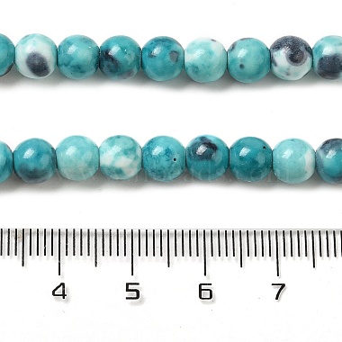 océan synthétique perles de jade blanc brins(G-L019-6mm-17)-5