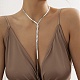 Brass Flat Snake Chains Lariat Necklaces(NJEW-P289-10P)-1