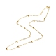 Brass Satellite Chains Necklace for Women(NJEW-P265-06G)-2