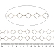 Rack Plating Rhombus Brass Link Chains(CHC-M026-01P-02)-2