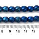 Electroplated Non-Magnetic Synthetic Hematite Beads Strands(G-P518-05F-01)-4