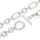 Ожерелья-цепочки Figaro унисекс 304 из нержавеющей стали(NJEW-H215-03P)-2