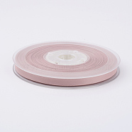 Double Face Matte Satin Ribbon, Polyester Satin Ribbon, Misty Rose, (1/4 inch)6mm, 100yards/roll(91.44m/roll)(SRIB-A013-6mm-161)