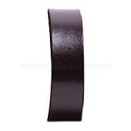 Flat Leather Jewelry Cord, Jewelry DIY Making Material, Coconut Brown, 10x2mm, about 80cm/pc(WL-WH0008-03B-02)