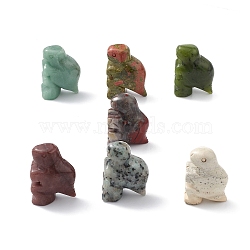 Gemstone Display Decoration, for Home Office Tabletop, Dinosaur, 39.5~41.5x17~21x28.5~31.5mm(G-C022-02)