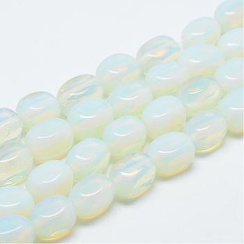 Opalite Bead Strands, Cuboid, 12~15x8~12x8~12mm, Hole: 1.5mm, about 27~30pcs/strand, 14.9~15.3 inch