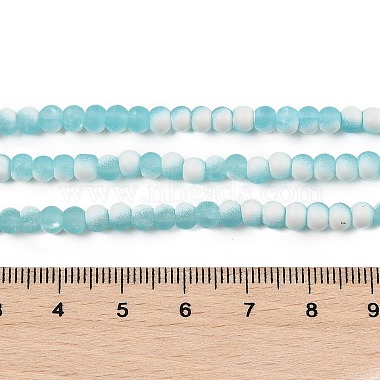 Frosted Crackle Glass Beads Strands(GLAA-U001-4mm-M08)-4