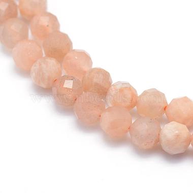 Chapelets de perles de sunstone naturelle naturelles(G-E411-13B-3mm)-3