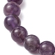 Stretch-Armbänder aus natürlichen Amethystperlen für Frauen und Männer(BJEW-JB11099)-3