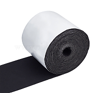 Self-adhesive Felt Fabric, DIY Crafts, Black, 14x0.3cm, about 6m/roll(DIY-WH0301-16A)