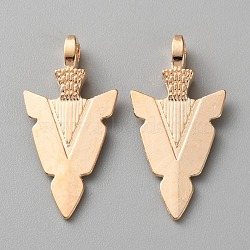 Alloy Pendants, Arrow, Light Gold, 30.5x15x3mm, Hole: 2.8mm(FIND-WH0519-57B)