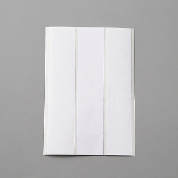 Double Sided Adhesive Stickers, Adhesive Strips, White, 10x2x0.024cm, Stickers: 100x20mm, 3pcs/sheet