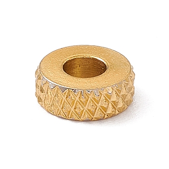 Chevron Pattern 304 Stainless Steel Beads, Column, Golden, 8.5x3mm, Hole: 3.4mm