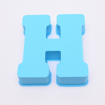 Alphabet Silicone Molds, Resin Casting Molds, For UV Resin, Capital Letter Symbol, DIY Crystal Word, Letter.H, 160x142x35mm