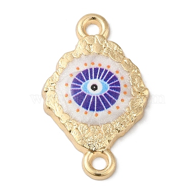 Golden Purple Evil Eye Alloy+Resin Links