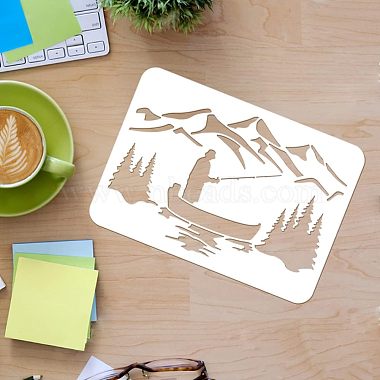 Large Plastic Reusable Drawing Painting Stencils Templates(DIY-WH0202-086)-3