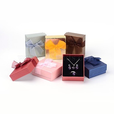 Rectangle Cardboard Jewelry Set Boxes(BC106)-2