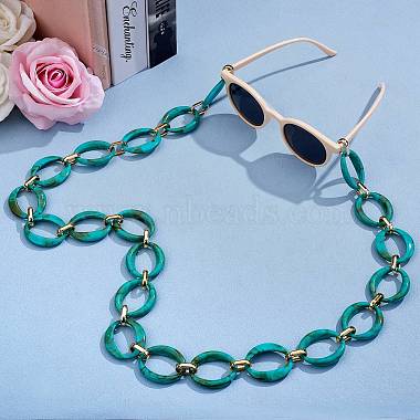 Handmade Imitation Gemstone Style Link Chains(AJEW-J034-01B)-4