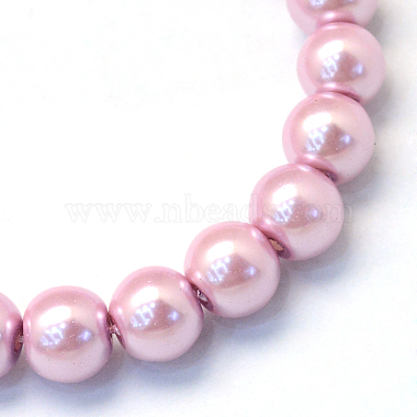 cuisson peint perles de verre nacrées brins de perles rondes(HY-Q003-10mm-47)-2