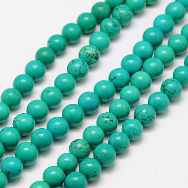 8mm DarkCyan Round Sinkiang Turquoise Beads