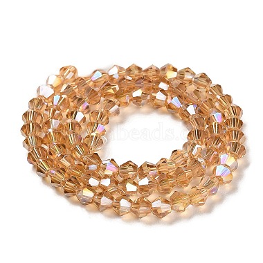 Transparent Electroplate Glass Beads Strands(GLAA-F029-2mm-A18)-2