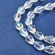 Chapelets de perles en verre galvanoplastique(EGLA-E010-8x12mm-AB01)-3