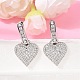Brass Micro Pave Cubic Zirconia Hoop Dangle Earrings(EJEW-G471-15P)-3
