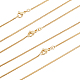 6Pcs Brass Snake Chain Necklaces Set for Men Women(MAK-BBC0001-07)-1