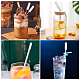 12Pcs Transparent Glass Straw Dustproof Covers(AJEW-FG0002-37A)-5