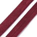 Velvet Ribbon, for Bowknot Making, Flat, Dark Red, 3/8 inch(10mm), about 5.47 Yards(5m)/Bag(OCOR-WH0060-68A-01)