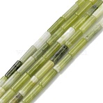 Natural Taiwan Jade Beads Strands, Column, 13~14x4mm, Hole: 1.2mm, about 29~30pcs/strand, 15.16''~15.75''(38.5~40cm)(G-F247-43)