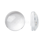 Transparent Glass Cabochons, Half Round/Dome, Clear, 7.5~8x3mm(GGLA-R026-8mm)