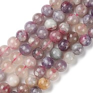 Natural Cherry Blossom Tourmaline Beads Strands, Round, 6mm, Hole: 0.8mm, about 63pcs/strand, 15.63''(39.7cm)(G-Q1001-A04-01)