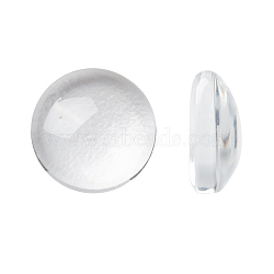 (Old Sku: GGLA-G001)Transparent Glass Cabochons, Half Round/Dome, Clear, 7.5~8x3mm(GGLA-R026-8mm)