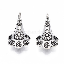 Tibetan Style Alloy Pendants, Cadmium Free & Lead Free, Morning Glory, Antique Silver, 19x11.5x4mm, Hole: 2mm, about 1300pcs/1000g(TIBEP-N008-106)