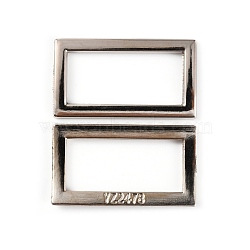 Alloy Buckles, Garment Accessories, Rectangle, Platinum, 17.5x31x2mm(DIY-WH0304-344A-P)