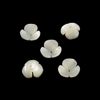 Flower Natural Trochid Shell/Trochus Shell Beads, Beige, 9~10x3mm, Hole: 1.5mm
