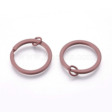Rosy Brown Ring Iron Split Key Rings