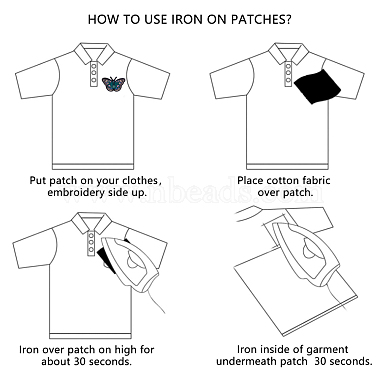Computerized Embroidery Cloth Iron on/Sew on Patches(DIY-F043-04)-3
