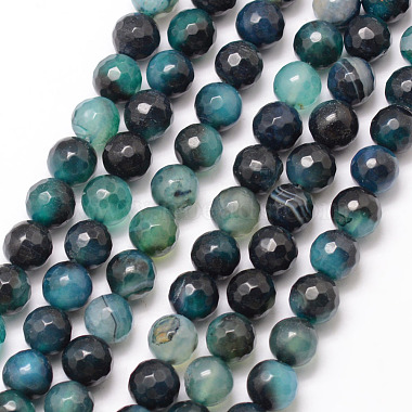 8mm MediumTurquoise Round Fire Agate Beads