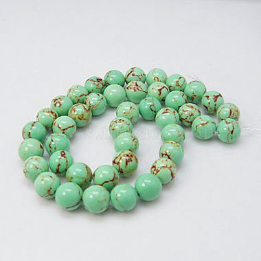 Synthetic Turquoise Beads Strands(TURQ-H038-8mm-XXS10)-2